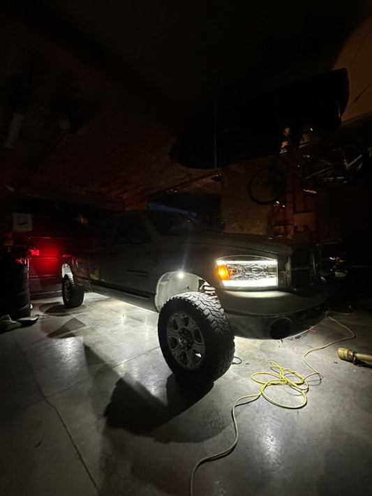 9 LED Pure White Rock Light